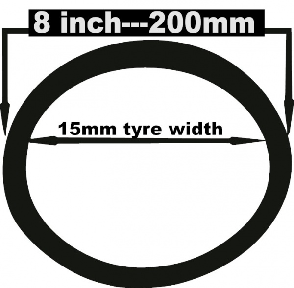 Pedal car 8 inch Band tyre 200mm